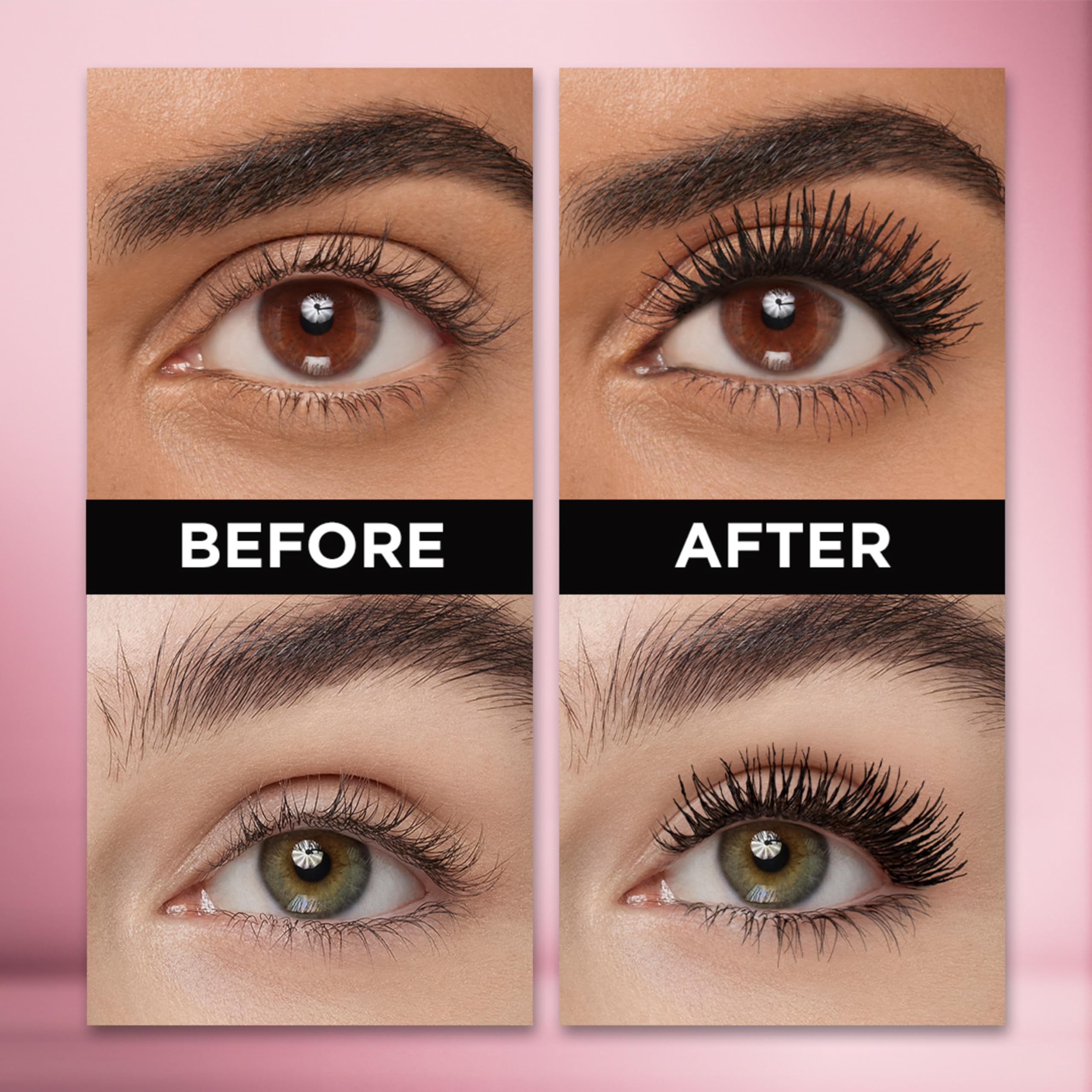 L'Oreal Paris Makeup Lash Paradise Waterproof Mascara, Voluptuous Volume, Intense Length, Feathery Soft Full Lashes, No Smudging, No Clumping, Black, 0.25 Fl Oz (Pack of 1) Packaging May Vary